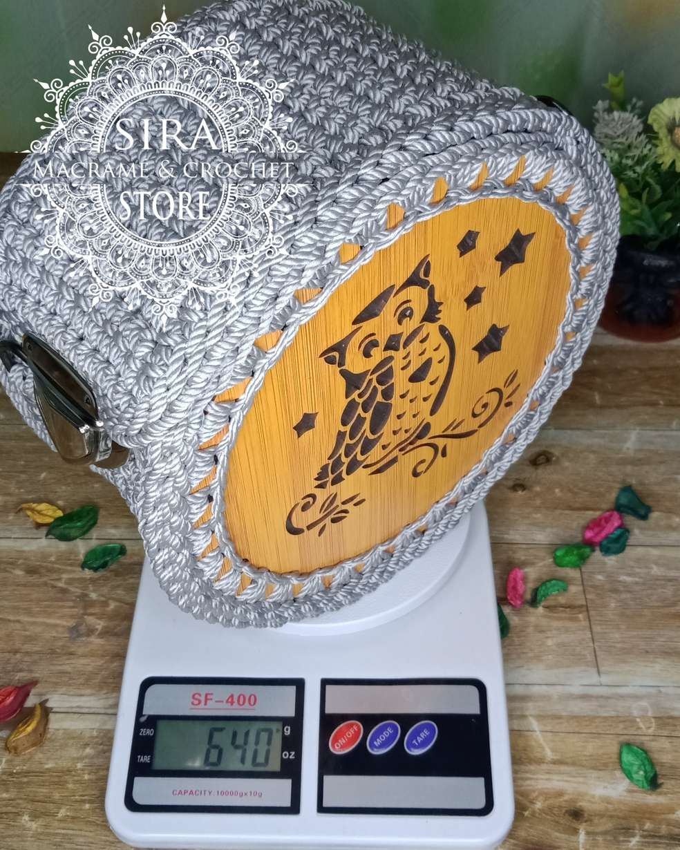 حقيبة يد Handmade رمادية اللون
